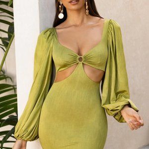 Oh Polly Midnight Oasis Mini Dress NWT